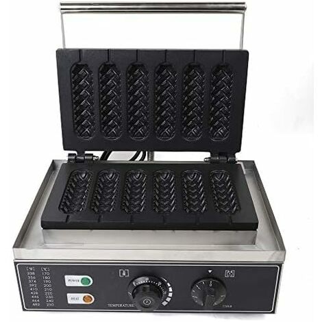 Gaufrier Commercial En Acier Inoxydable - Anti-Adhésif - Double Gaufre