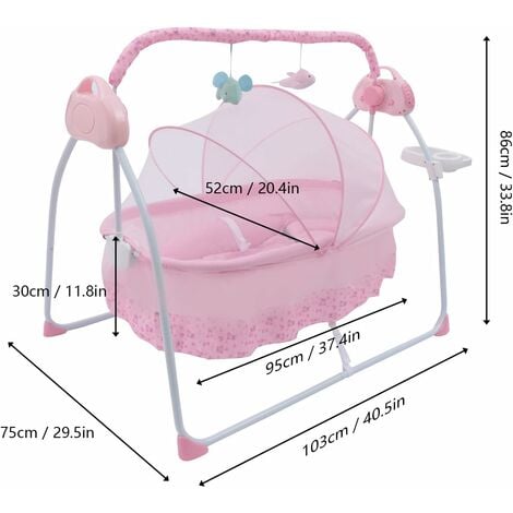 Berceau électrique pour bébé, balançoire pour bébé, balançoire automatique  pour bébé, berceau pour bébé, chaise à