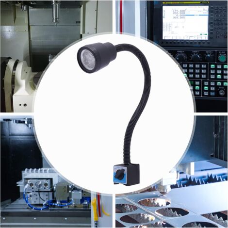 Lampe De Travail LED 5W à Col De Cygne Flexible 24V 36V - Éclairage Industriel Pour Fraisage, Tour Et Perceuse à Colonne