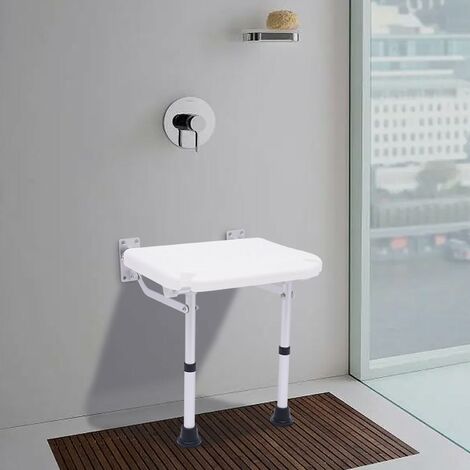 Siege De Douche Mural Rabattable,Tabouret De Douche Pliable Mural De Douche Antiderapante Pour Handicape Personnes Agees Ferreux 92448158