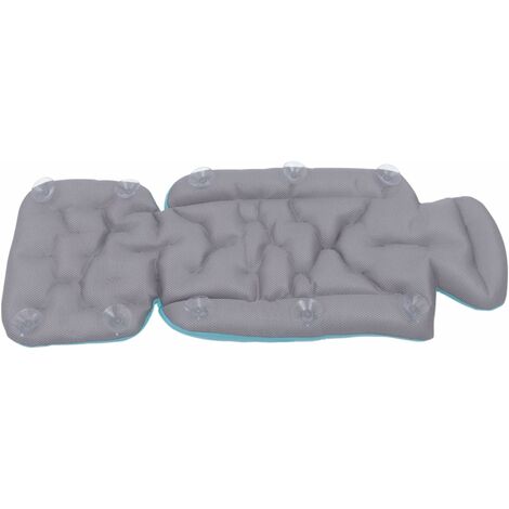 Coussin De Bain Gonflable WBTY - 47x37x15 Cm - Housse Maille Antidérapante - Ventouses - Pour Spa, Jacuzzi