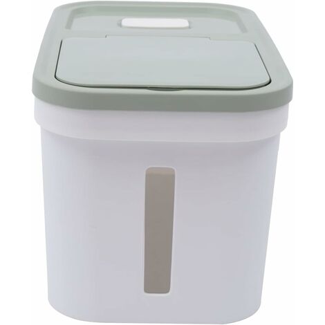 Gojoy – Boîte à riz hermétique 10kg – Récipient de stockage étanche – Dimensions 22x38x23cm – Gobelet inclus pour dosage facile