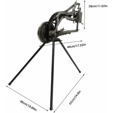 Machine à Coudre Manuelle En Cuir (type A) - Acier Et Bois - Neuf Sous Emballage - Pour Artisans Et Professionnels