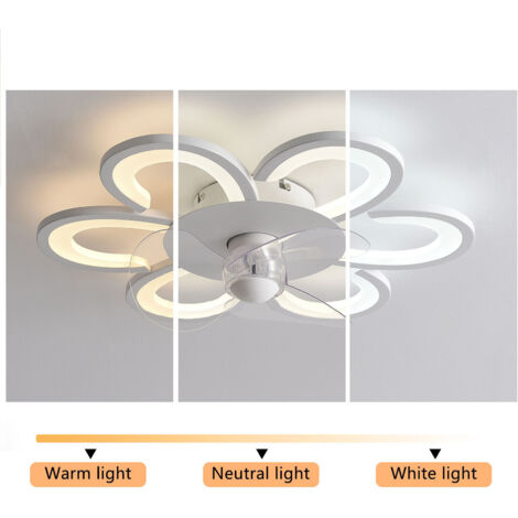 Ventilateur De Plafond Avec Lumière Starnearby 3 Pales – Télécommande, Gradation Tricolore, Silencieux
