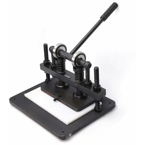 Mini Machine Manuelle De Découpe Et Gaufrage - Pour Cartes Et Loisirs Créatifs - Beige Avec 2 Tampons