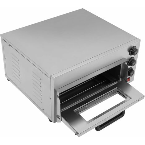 Four à Pizza Électrique KESSER - 1200W, Pierre 32cm, 400°C - Parfait Pour Pizzas, Tartes Flambées, Pain