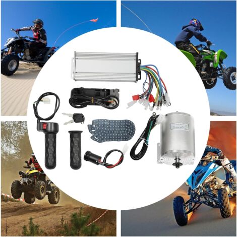 Kit Moteur électrique Brushless 72V 3000W – Pour Kart Ou VTT, Affichage T8F Pignon