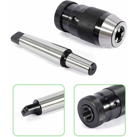 Mandrin de perceuse à serrage rapide MT3-B18, mandrin rapide pour tour de perçage 1-16mm (1/5)