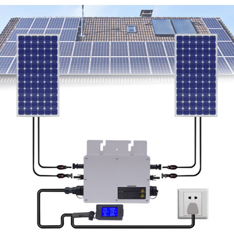Micro-onduleur Solaire WVC 1600W – MPPT, 22-60V, Pilotage Par Appli, X5G4, Sans Marque !