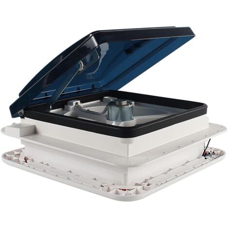 Ventilateur de toit pour camping-car, caravane, ventilation de fenêtre de toit, ventilateur inversé silencieux, 10 pales, équipement de camping-car avec moustiquaire LED