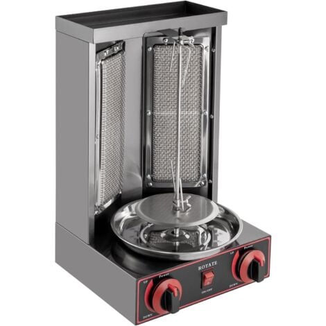 Barbecue à kebab à gaz, machine à kebab électrique, GPL, kebab vertical, avec interrupteur de réglage de la température 3000 W 220 V