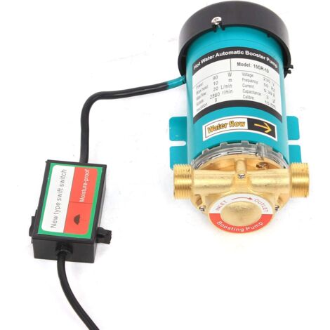 Pompe Surpresseur Pompe Circulation Eau Chaude Domestique 90W Chaude et Froide Automatique Booster Pompe 20L/Min pour Douche, Jardin, Pression de l'eau