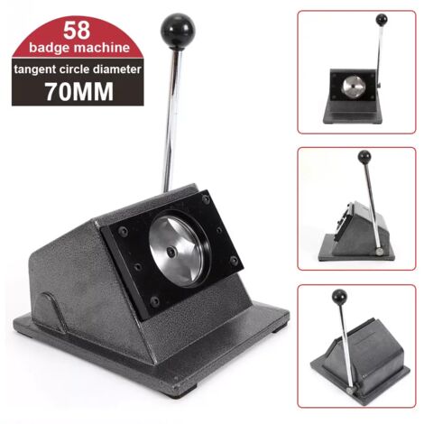 Machine à Boutons Tecre 2.25" – Avec Poinçon Graphique Press A Print, Robuste, Occasion