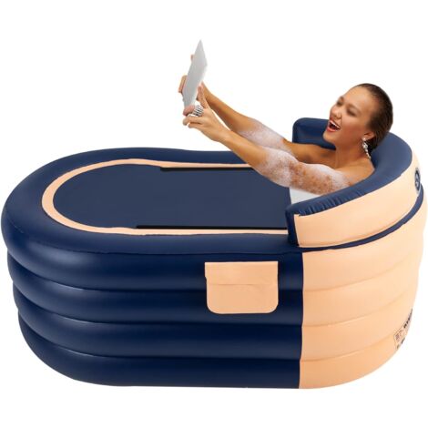 Gojoy – Baignoire gonflable pour adulte – Pompe à air rechargeable sans fil – Dimensions 84x140x74 cm – Capacité jusqu'à 220 lbs – Résistante à 50℃