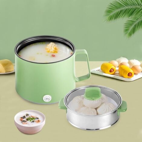 Mini Cuisinière Électrique Multifonction - Pot Double Couche Pour Nouilles, Riz, Cuisson Vapeur - 220V