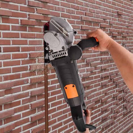 Fraise à fente électrique 4800 W - Rainureuse murale - Fente à 360° - Largeur de fente maximale : 40 mm - Profondeur de coupe maximale : 42 mm - Pour brique, granit, marbre, béton