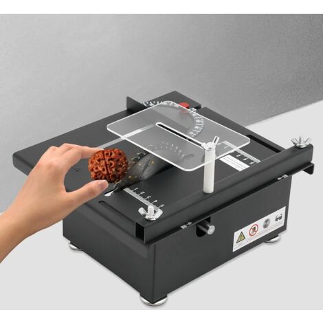Mini Scie De Table 200W - Table Scie Circulaire Portable 7 Vitesses, Angle 0-90°, Profondeur 33mm