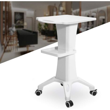 Chariot médical Portable avec Compartiment de Rangement, beauté, Salon, Chariot, Chariot de Maquillage, Chariot de Travail,Chariot de Coiffure, Chariot à roulettes pour Instrument de beauté Spa