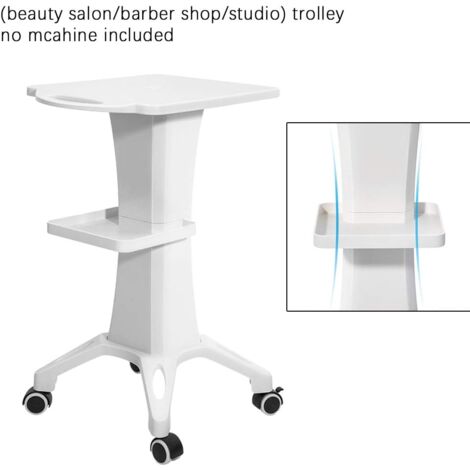Chariot médical Portable avec Compartiment de Rangement, beauté, Salon, Chariot, Chariot de Maquillage, Chariot de Travail,Chariot de Coiffure, Chariot à roulettes pour Instrument de beauté Spa