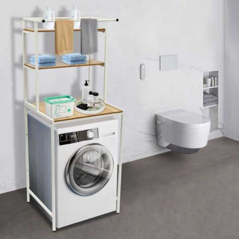 Etagères Dessus De Machine à Laver Noire Rangement Buanderie 3 Niveaux H 204 X L 70 X P 60 Cm Etagere Buanderie Livraison Gratuite 87276742