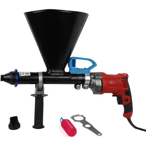 Gojoy – Pistolet à mortier électrique 700 W – Acier inoxydable – Buses plates et rondes – Pour joints ciment sur murs et sols
