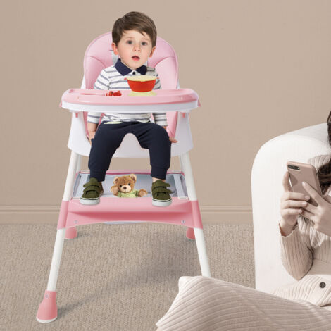 SINBIDE Chaise Haute Repas Pliable pour Bébé Enfant - Réglables