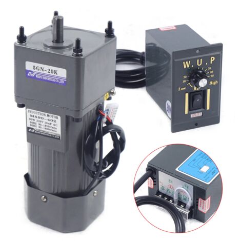 Gojoy – Motoréducteur électrique 220V – Vitesse 0-67 tr/min – Couple 13Nm – Diamètre arbre 12mm – Installation flexible - 0-67u