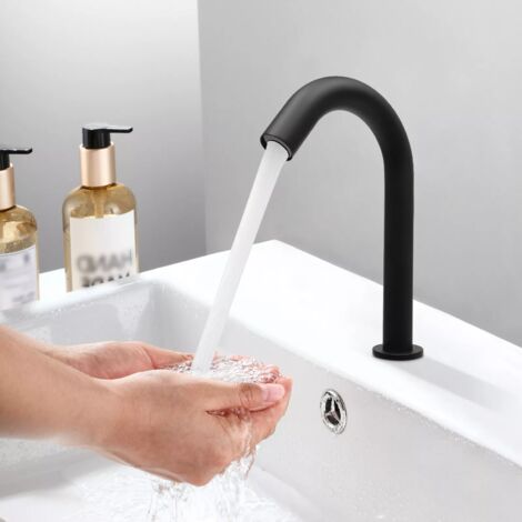 Robinet à Détection Infrarouge Automatique Pour Cuisine Et Salle De Bain - Avec Boîtier De Commande, Sans Contact, Argenté