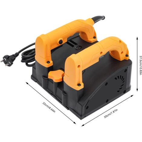 Rabot électrique pour murs, Ponceuse murale et béton - 1000-4000r/min - Puissance : 1200 W - pour pelleter les murs de mastic
