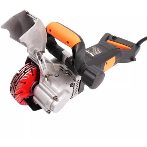 Rainureuse murale électrique 4800w 360 degrés profondeur 42mm MUR rainureuse ensemble W / 5X disques de coupe 6000 tr / min