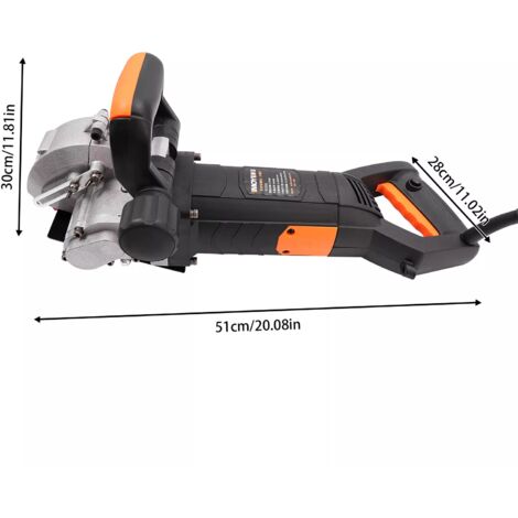 Rainureuse murale électrique 4800w 360 degrés profondeur 42mm MUR rainureuse ensemble W / 5X disques de coupe 6000 tr / min