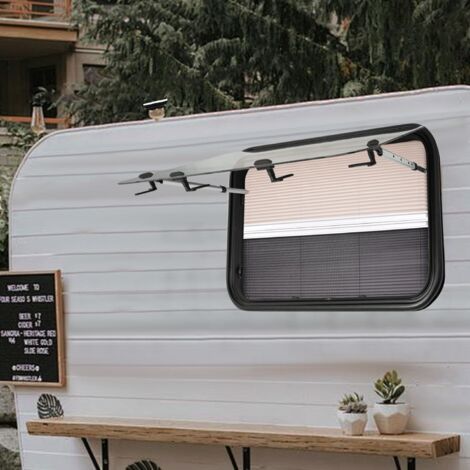 Fenêtre Basculante Pour Camping-car – 900 X 500 Mm, Avec Moustiquaire Et Store, épaisseur Paroi 25-35 Mm