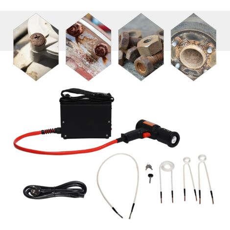 Gojoy – Kit de chauffage à induction magnétique 1500W – Fréquence 30-60kHz – 3 bobines pour vis rouillées – Portable et léger