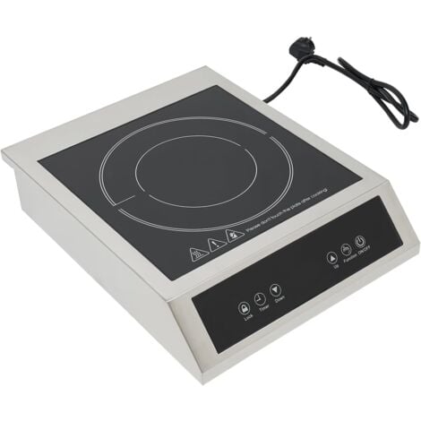 Plaque à Induction Commerciale, Table de cuisson à induction, cuisinière à induction électrique, 3500 W, Température 60-240°C