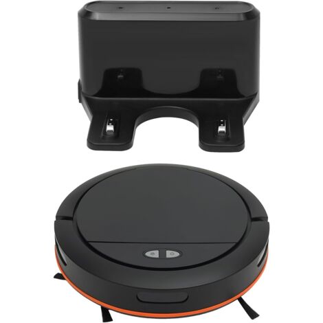Aspirateur Robot Aspirateur 3-en-1 Robot fonctions balayage aspiration et nettoyage balayeuse sans fil avec contrôle APP 120 min D'autonomie pour les poils D'animaux tapis et sols durs (noir) (1/5)