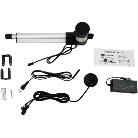 Gojoy – Actionneur linéaire 250mm – Moteur CC 1000N – Protection IP44 – Commande manuelle – Pour fauteuils électriques et lits médicaux