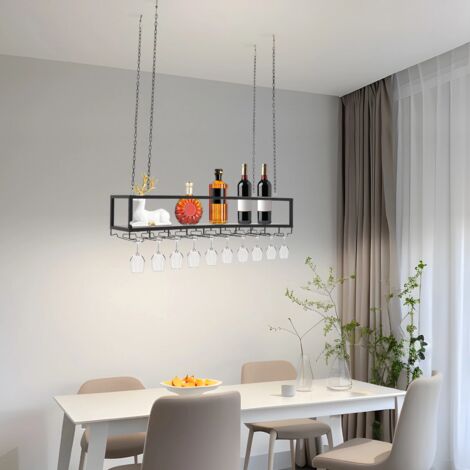 VIELAB Casier à Vin, Bouteilles De Vin Suspendues Au Plafond Et