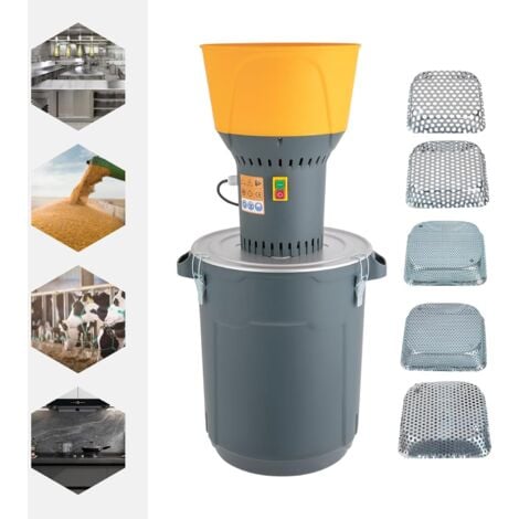 Moulin à céréales électrique 1300 W, Moulin à grains secs, Moulin à maïs, Moulin à céréales, Moulin à céréales, Moulin à nourriture (50 l)