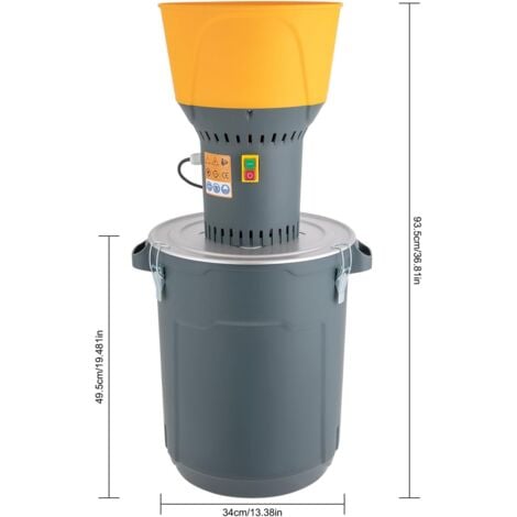 Moulin à céréales électrique 1300 W, Moulin à grains secs, Moulin à maïs, Moulin à céréales, Moulin à céréales, Moulin à nourriture (50 l)