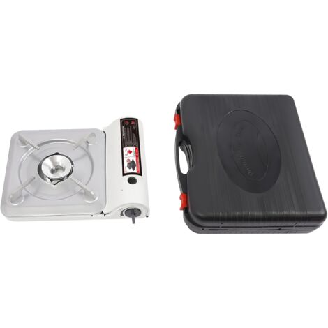 Réchaud de Camping Portable, Réchaud à gaz 3500W avec Plaque de Gril et Étui Portable, Réchaud de Camping au Butane pour BARBECUE Réchaud de Camping pour la Cuisine en plein air Rassemblement de Voyag (1/5)