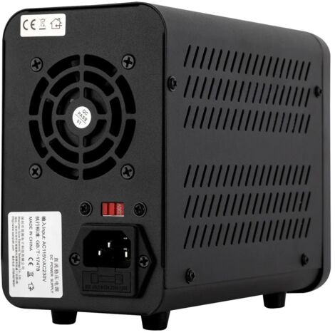 Alimentation Labo Réglable 0-30V/60V/120V 10A - Précision, USB-C, 300W, 3 Sorties - Wanptek