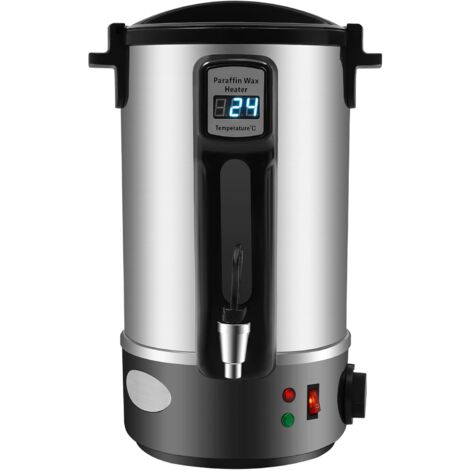 Fondeur De Cire En Acier Inoxydable 304 – 8 Litres, 1600W – Régulation Température 30-110°C – Pour Bougies Et Savon