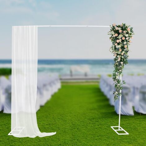 Arche De Mariage Métal 6x3 M Réglable - Support Décoration Jardin, Fête, Anniversaire