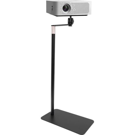 Gojoy – Support de projecteur pivotant 360° réglable en hauteur 60-120 cm – Acier au carbone – Base lourde pour stabilité – Compatible avec projecteurs 1/4'