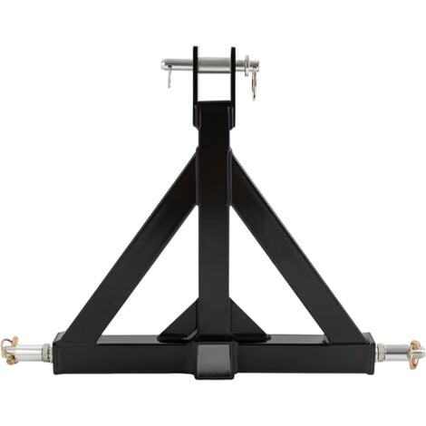 Attelage 3 Points Avec Récepteur De Remorque 2" - Catégorie 1 Pour Tracteur - Acier Robuste Peint