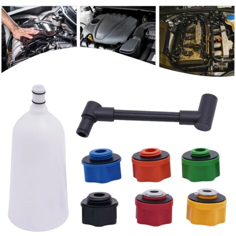 Kit de 8 entonnoirs de remplissage d'huile pour voiture, entonnoir à huile, aide au remplissage d'huile pour VW Audi Seat Ford (1/5)