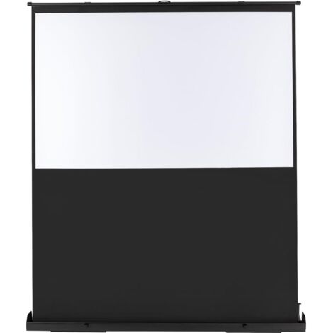 170 X 200cm ÉCran de Projection 80" 16:9 HD Portable ÉCran Videoprojecteur Au Sol Projecteur éLectrique Toile LED Hauteur Réglable pour Home Cinéma