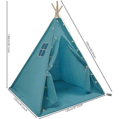 RAI Tipi Enfant avec Tapis de Sol, Toile Enfants Jouent Tente pour RAI Tipi Enfant avec Tapis de Sol, Toile Enfants Jouent Tente pour