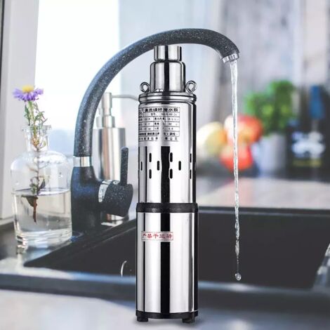 24V DC 200W pompe submersible à énergie solaire pompe à eau pompe à puits profond 16L / min