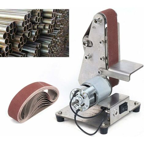 Mini Ponceuse à Bande En Acier Inoxydable, Alliage D'aluminium, Machine